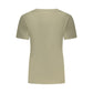 Green Cotton Women T-Shirt