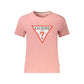 Pink Cotton Women T-Shirt