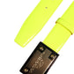 Yellow Green Classic Metal Logo Buckle Belt