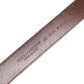 Green Classic Leather Metal Logo Buckle Belt
