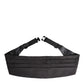 Black Men 100% Silk Belt Wide Waist Cummerbund
