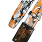 Multicolor Camouflage Metal Logo Buckle Belt