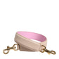 Beige Pink Leather Handbag Accessory Shoulder Strap
