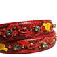 Multicolor Embellished Handbag Accessory Shoulder Strap