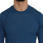 Elegant Blue Cashmere Crew Neck Sweater