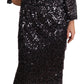 Sequined Shift Midi Dress – Timeless Elegance