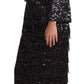 Sequined Shift Midi Dress – Timeless Elegance