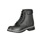 Black Polyurethane Women Ankle Boot