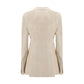 Beige Cotton Blazer