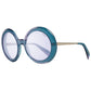 Turquoise Metal & Plastic Sunglasses