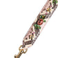 Multicolor Python Embellished Crystal Stud Shoulder Strap