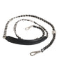 Black Leather DG Logo Chain Bag Shoulder Strap