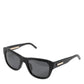 Black Leather Frame DG4177 Tinted Lens Sunglasses