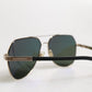 Black 18K Gold Plated Polarized Steel DG2133K Sunglasses
