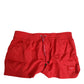 Red Drawstring Beachwear Men Shorts Swimwear