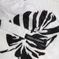 White Black Print Beachwear Shorts Swimwear
