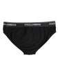 Black Cotton Stretch Regular Brief Underwear