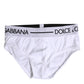 White Cotton Stretch Regular Brief Underwear