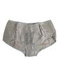 Gray Cotton Floral Lace High Waist Panty Underwear