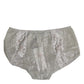 Gray Cotton Floral Lace High Waist Panty Underwear