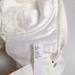 White Silk Underwired Balconette Bra Underwear