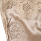 Beige Lace Silk Satin Tank Lingerie Underwear