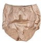 Beige Silk Lace High Waist Bikini Panty Underwear