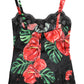 Multicolor Floral Silk Tank Lingerie Underwear
