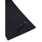Navy Blue Cotton Casual Pants