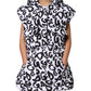 White DG Mania Hooded Sleeveless Puffer Jacket