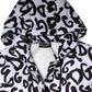 White DG Mania Hooded Sleeveless Puffer Jacket