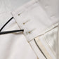 White Wool High Waist Tapered Pants