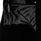 Black High Waist Fit Flared Midi Skirt
