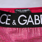 Pink Rhinestone Embellished Logo Mini Skirt