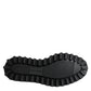 Black Leather Lace Up Trekking Dress Shoes