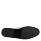 Beige Capra Suede Slides Flat Slipper Shoes