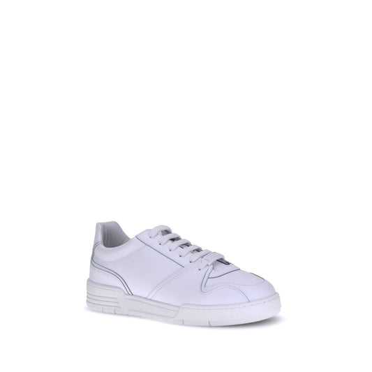 White Rubber Low Top Sneakers