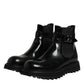 Black Belted DG Logo Men Chelsea Boots Shoes