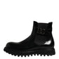 Black Belted DG Logo Men Chelsea Boots Shoes