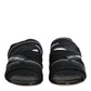 Black Slides Slip On Sandals Shoes