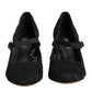 Black Mary Jane Taormina Lace Pumps Shoes