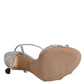 Silver Strass Ankle Strap KEIRA Sandals Shoes