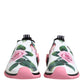 White Rose Print Sorrento Sneakers Shoes