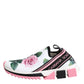 White Rose Print Sorrento Sneakers Shoes