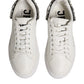 White Rhinestone Embellished Sneakers Shoes