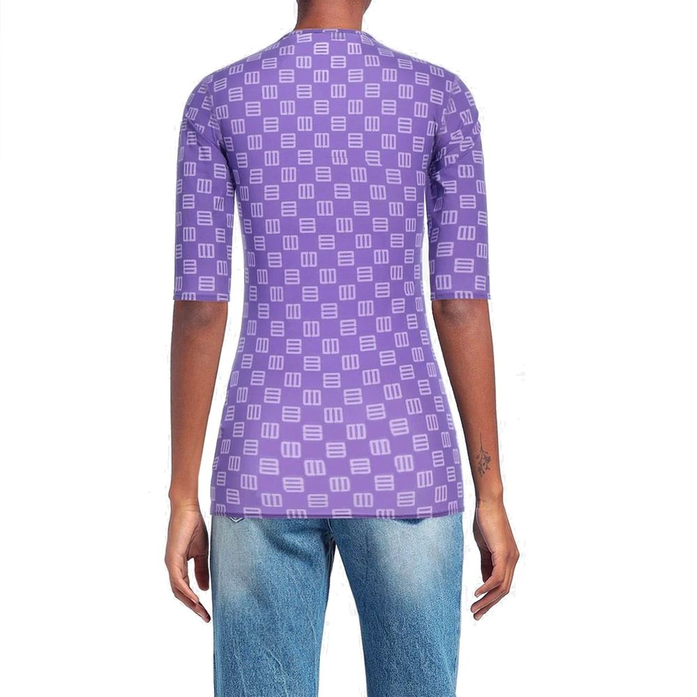Purple Elastane T-Shirt