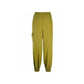 Green Elastane Cargo Pants