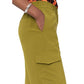 Green Elastane Cargo Pants