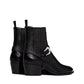Black Calfskin Chelsea Boots