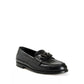 Black Leather Slip-On Loafers